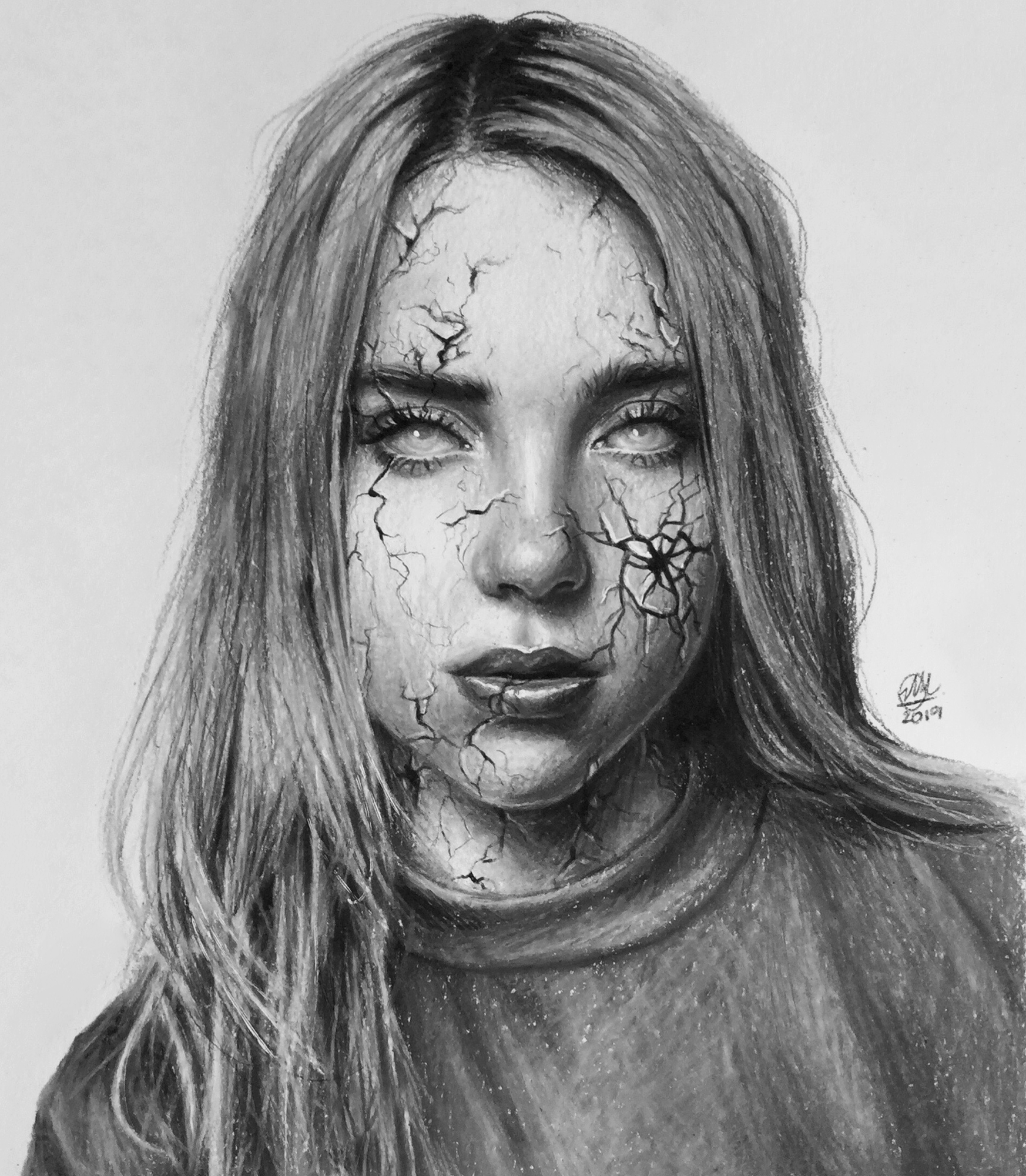 Billie Eilish portrait drawing