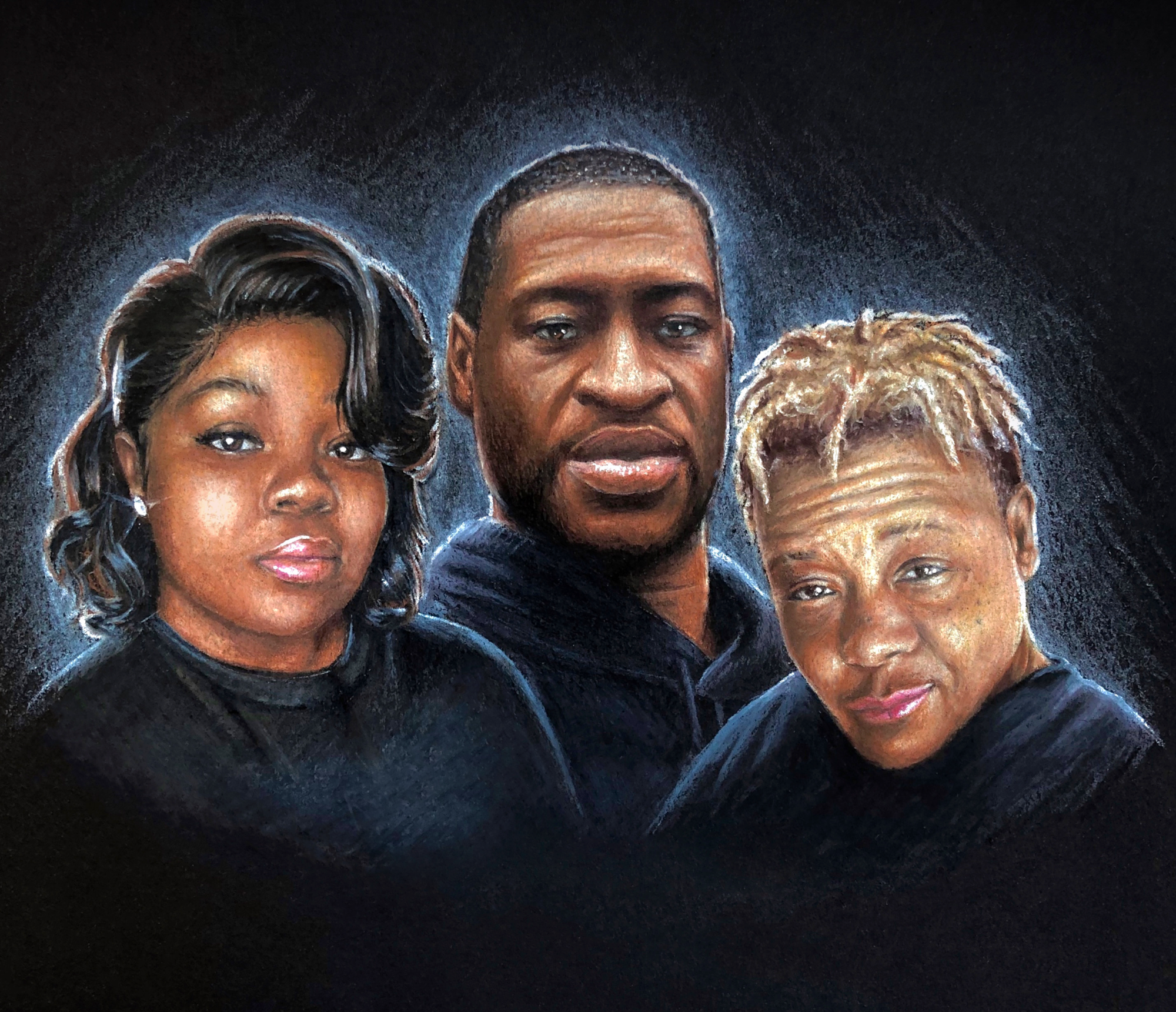 Black Lives Matter portrait drawing