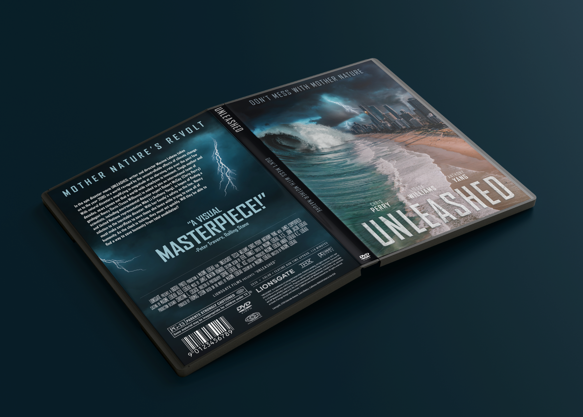 Unleashed movie DVD front and back cover design