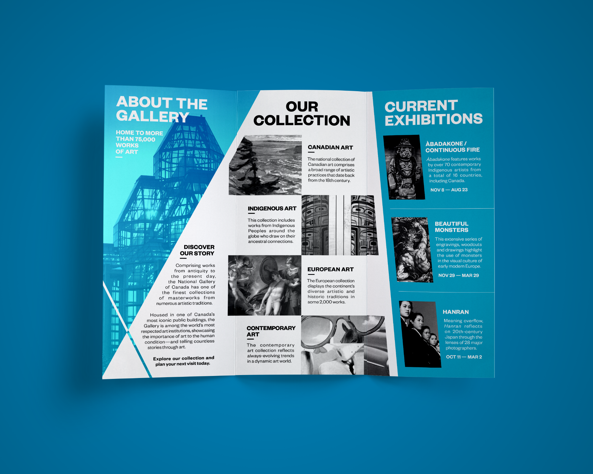 Museum brochure inner side design